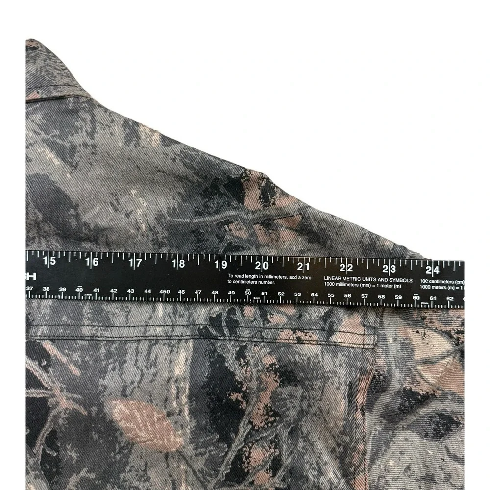NOMAD Camo Shirt Jacket Men's L Snap Button Workwear Hunting Streetwear Canvas - Picture 7 of 9